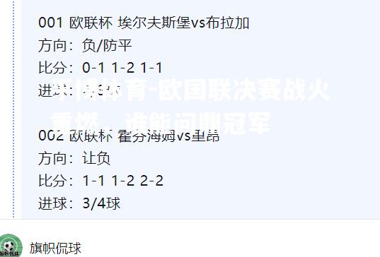 欧国联决赛战火重燃，谁能问鼎冠军