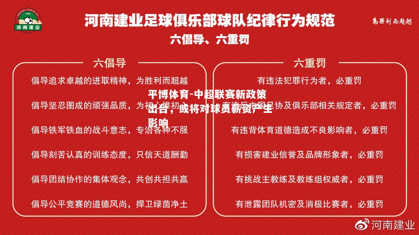 中超联赛新政策出台，或将对球员薪资产生影响