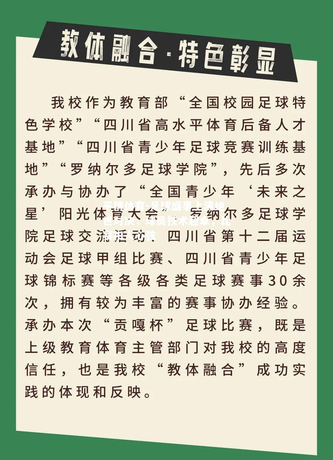 足球盛事上演绝世对决，球员技术超卓，比赛扣人心弦